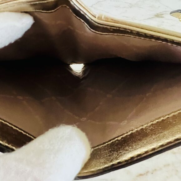 MICHAEL KORS Jet Set Travel Pale Gold Leather Double Zip Wallet Wristlet - Picture 7 of 7